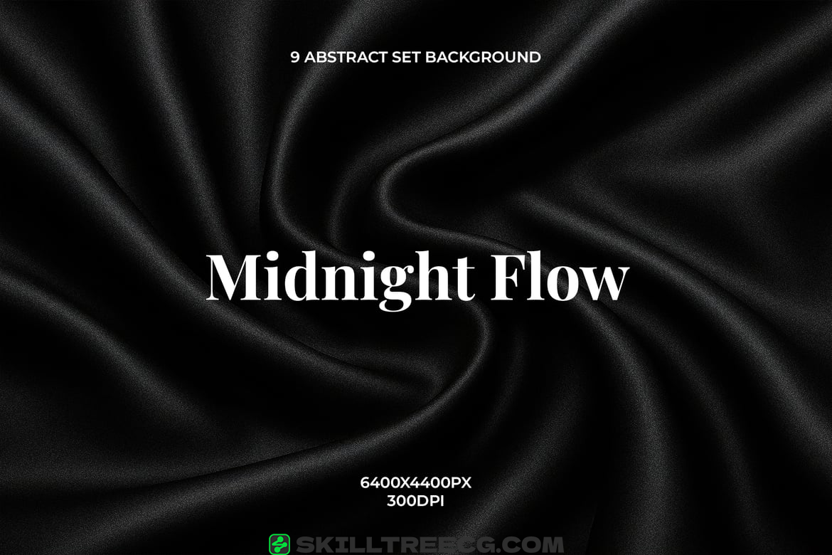 Black Silk Backgrounds with Elegant Satin Texture（212978）-技能树